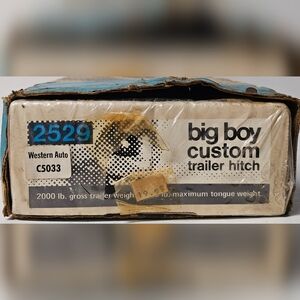 Big Boy Custom Trailer Hitch #2529 Gross Weight 2000 Lb NIB